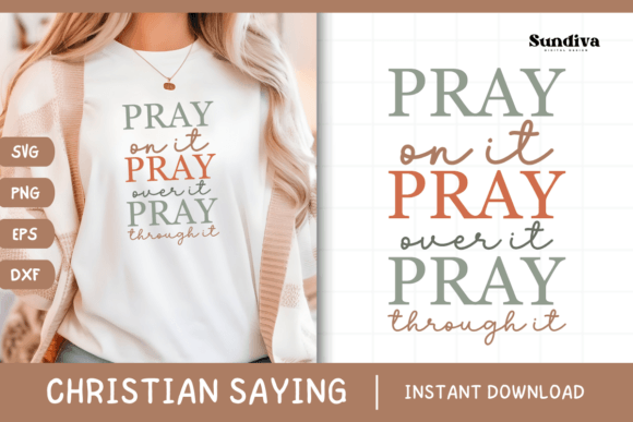 Christian Quote SVG – Faith Saying 30 Graphics for Crafts
