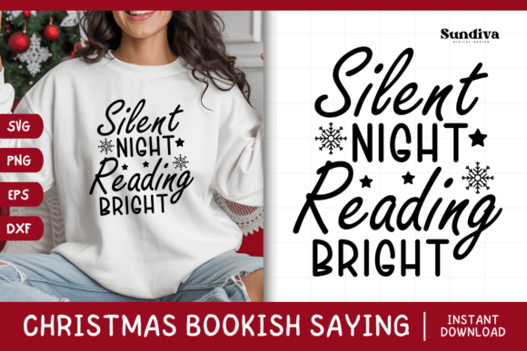 Christmas Bookish Quote SVG 5