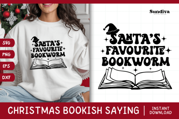 Christmas Bookish Quote SVG 7: Graphics for Crafts & Joyful Branding
