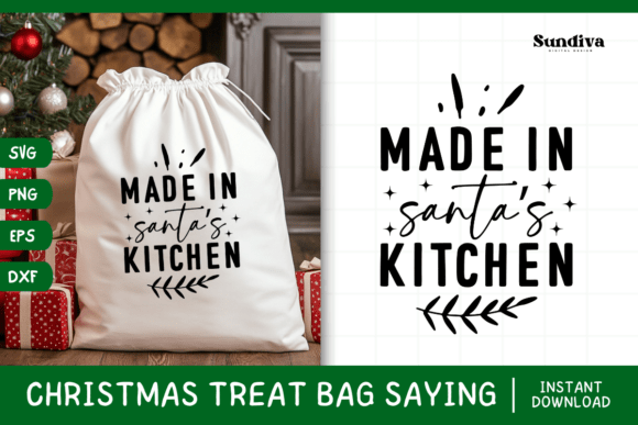 Christmas Treat Bag Quote SVG 16: Graphics for Crafts Sellers