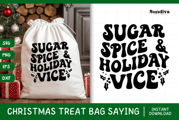 Christmas Treat Bag Quote SVG 2: Crafts & Graphics for Local Branding