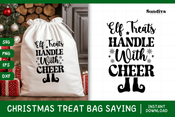 Christmas Treat Bag Quote SVG 21