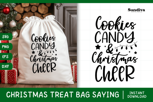 Christmas Treat Bag Quote SVG 23: Graphics for Crafts Done Right