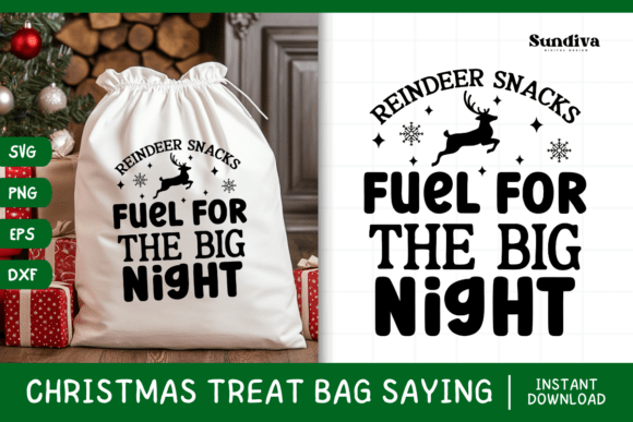 Christmas Treat Bag Quote SVG 8: Graphics for Crafts & Holiday Branding