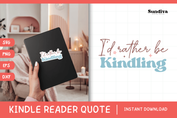 Kindle Lover – Reading Quote SVG 19