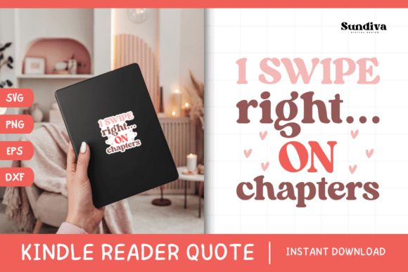 Kindle Lover – Reading Quote SVG 20