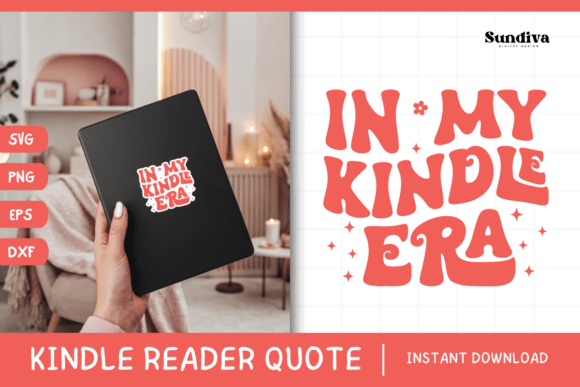 Kindle Lover SVG 14: A Crafts & Graphics Asset for Bookish Branding