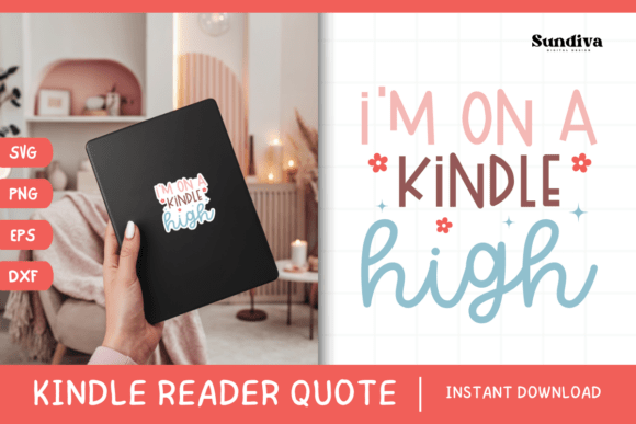 Kindle Lover SVG 16: Graphics for Crafts & Content