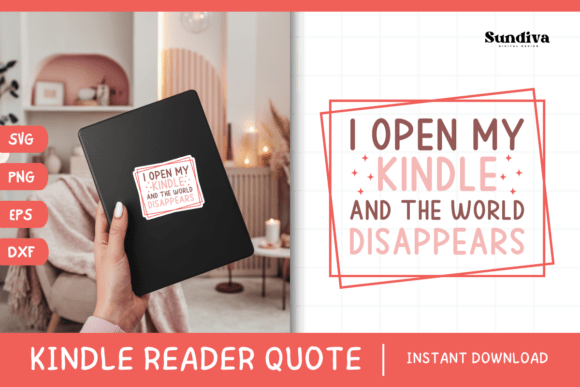 Kindle Lover SVG 22: Graphics for Crafts & Brand Storytelling