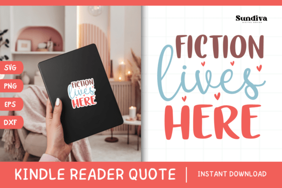 Kindle Lover SVG 26: Graphics for Crafts & Local Branding