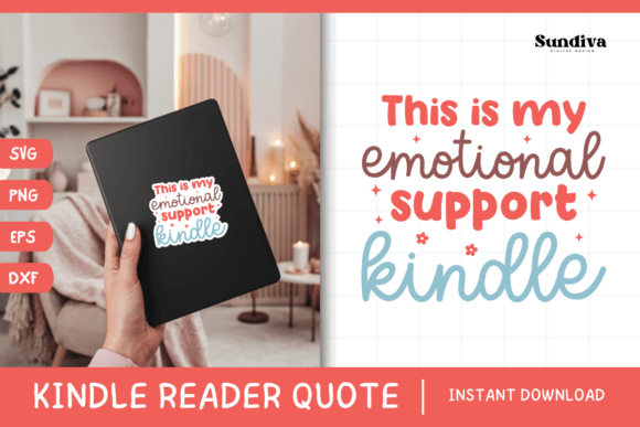 Kindle Lover SVG 3: Graphics for Crafts & Bookish Branding