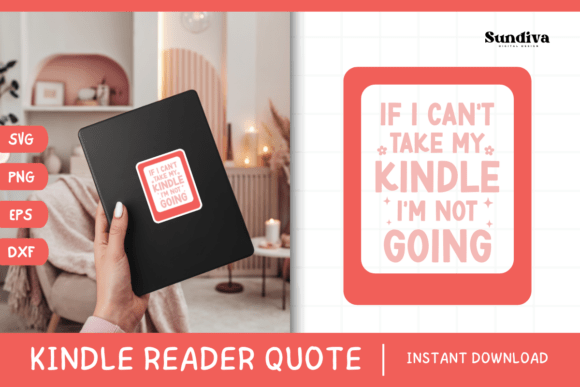 Kindle Lover SVG Graphics for Crafts