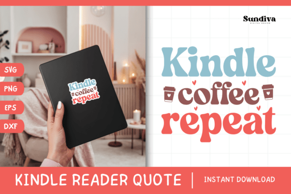 Kindle Lover SVG Graphics for Crafts