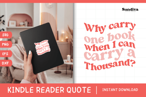 Kindle Lover SVG Graphics for Crafts