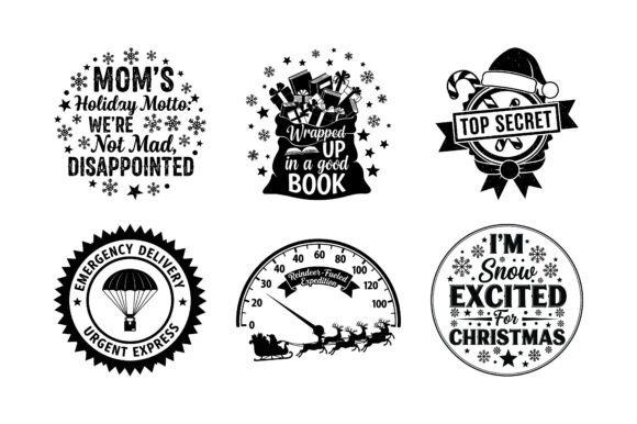 Mom Life Christmas Quote SVG Bundle: Crafts & Graphics for Local Brands